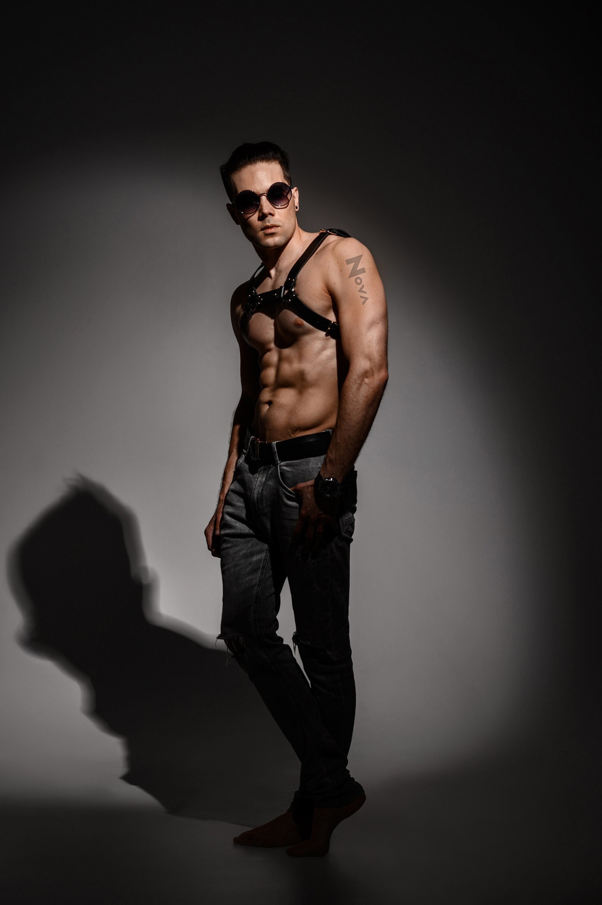 Men's Leather Body Harness Belts Straps Fetish Rave Costumes Gay Sex  Clothing Punk Gothic Fashion Chest Shoulder Harness Tops - AliExpress