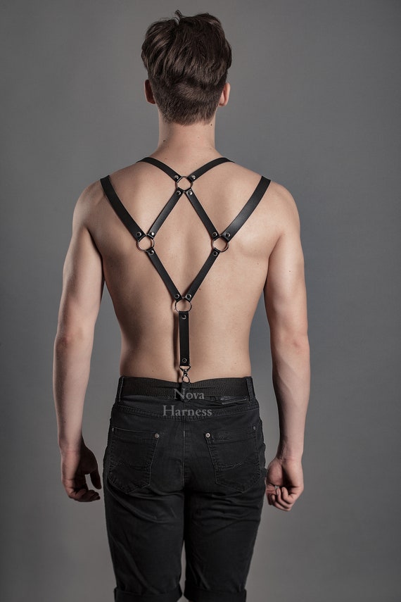 Echtleder Hosenträger Herren Hosenträger Geschirr für Männer Etsy.de