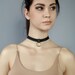 Leather choker wrap studded leather choker leather choker with chain custom bdsm collar collars bdsm bdsm slave collar thin leather choker 
