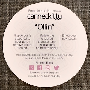 Ollin Iron On Patch Sticker image 5