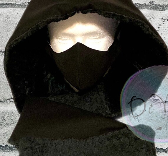 Hoodie Scarf | Unisex Hoodie | Hooded Scarf Set | Winter