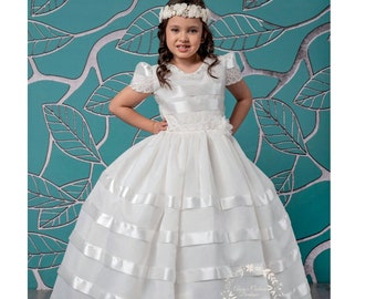 First Communion Dress/vestido De Primera Communion - Etsy First Communion Dress/vestido De Primera Communion - Etsy