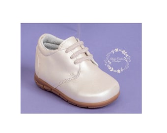 Baby Boys Baptism Shoes White Christening shoes, Baby Boy Shoes, White Shoes, Mi Bautizo Zapatos de Niño,