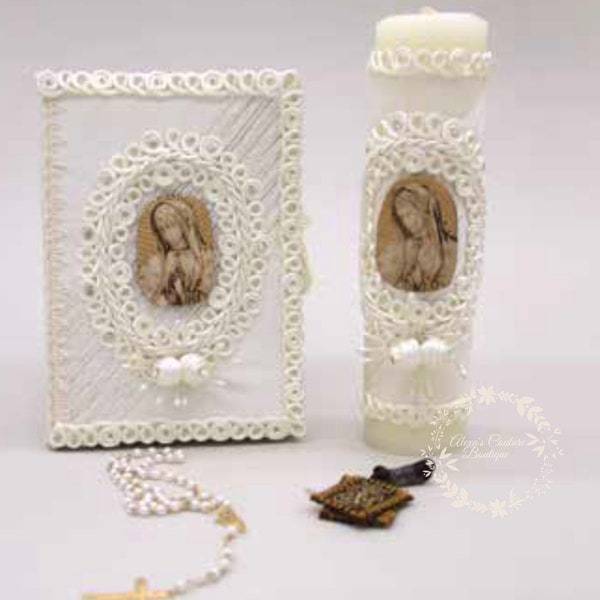 First Communion Candle Set/Set Vela de Prima Communion