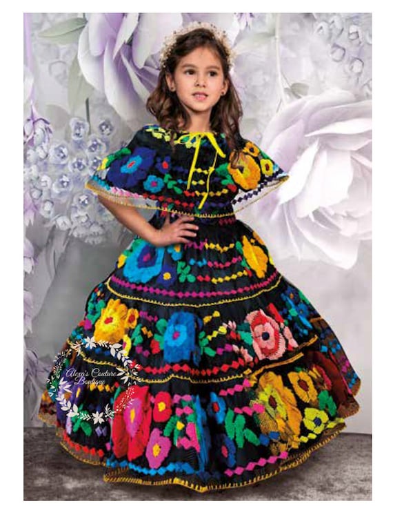 Embroider Children Dress Mexican Dress 5 De Mayo - Etsy