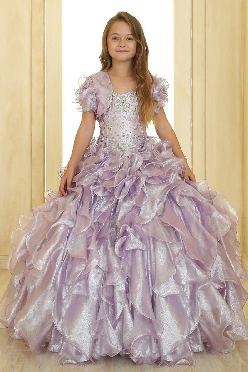 Girls Ball Gown DressVestido de 3 Anos para Presentacion SY113