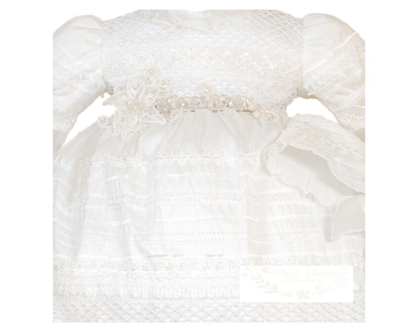 M371 Girls BaptismChristening GownVestido de Bautizo para Nina