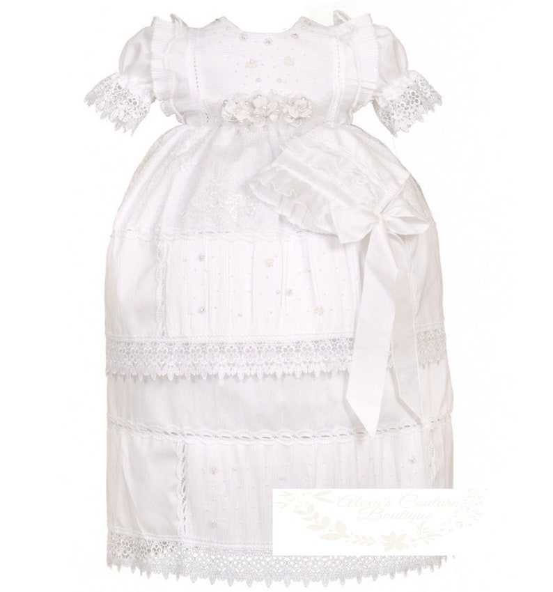M337 Girls BaptismChristening GownVestido de Bautizo para Nina