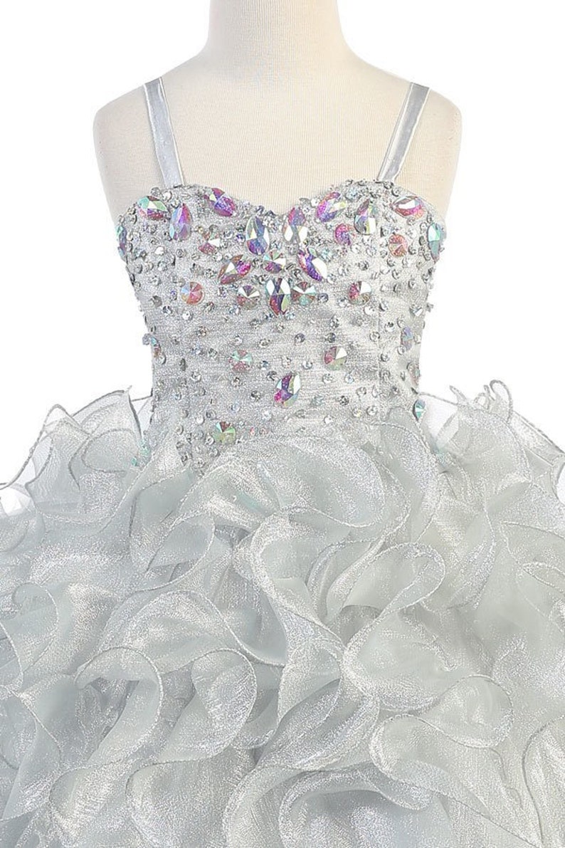 Girls Ball Gown DressVestido de 3 Anos para Presentacion SY113