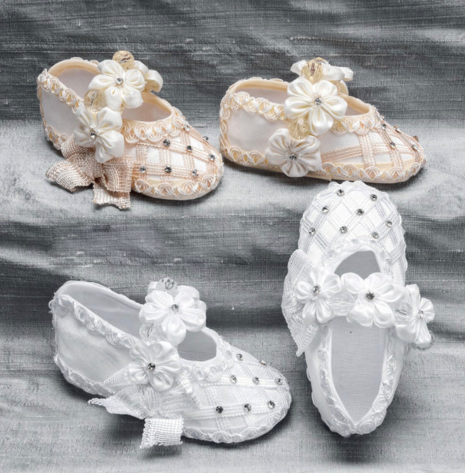 Baby Girl's Baptism Shoes with rhinestone/Zapato de Etsy