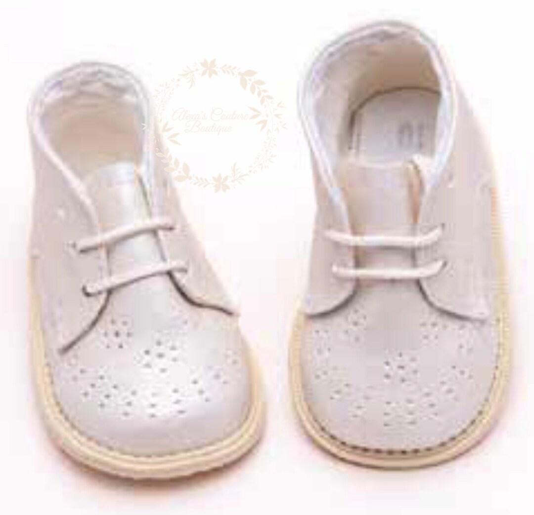 Baby Boys Baptism Shoes White Christening Shoes, Baby Boy Shoes, White
