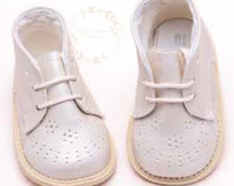 Baby Boys Baptism Shoes White Christening shoes, Baby Boy Shoes, White Shoes, Mi Bautizo Zapatos de Niño,