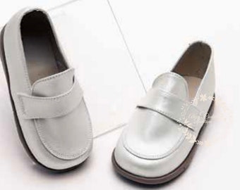 Baby Boys Baptism Shoes White Christening shoes, Baby Boy Shoes, White Shoes, Mi Bautizo Zapatos de Niño,
