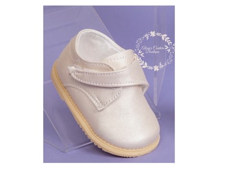 Baby Boys Baptism Shoes White Christening shoes, Baby Boy Shoes, White Shoes, Mi Bautizo Zapatos de Niño,