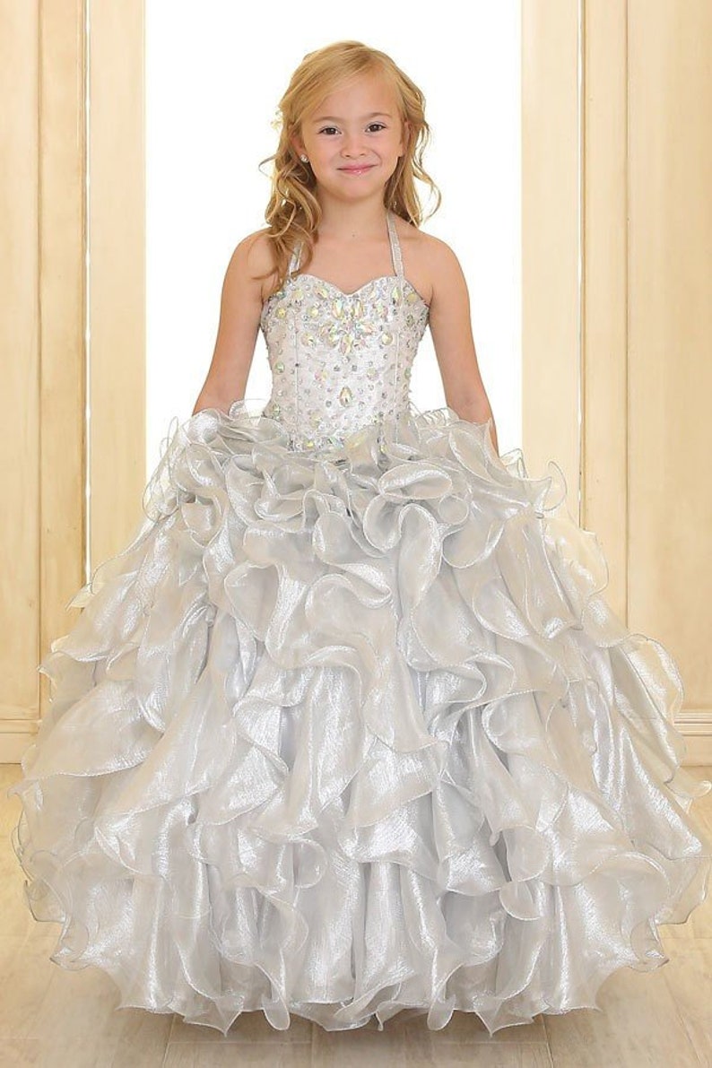 Girls Ball Gown DressVestido de 3 Anos para Presentacion SY113