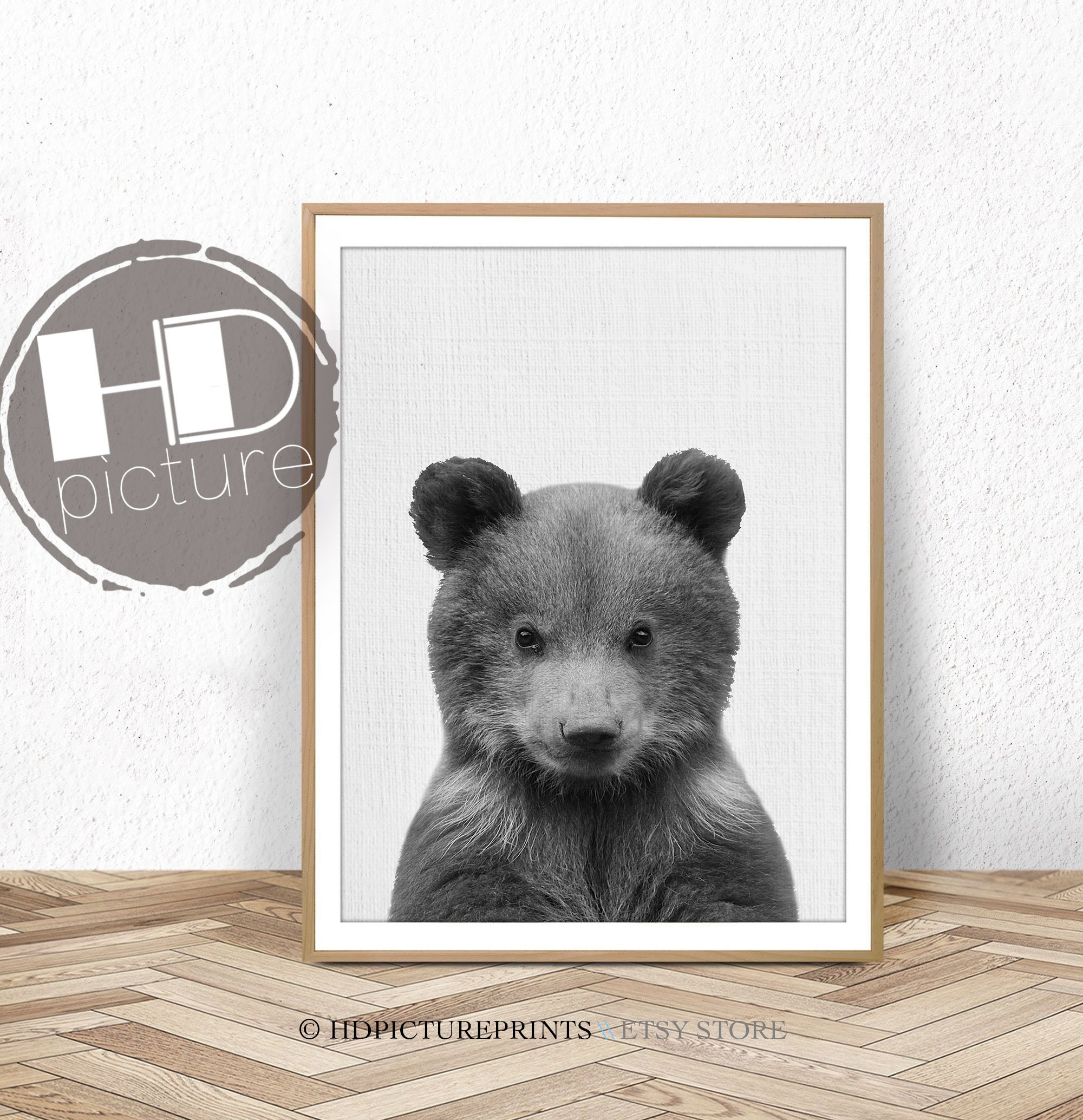 Bear print bear wall art black and white animal print woodland animals animal prints woodland nursery decor kids room printable wall
