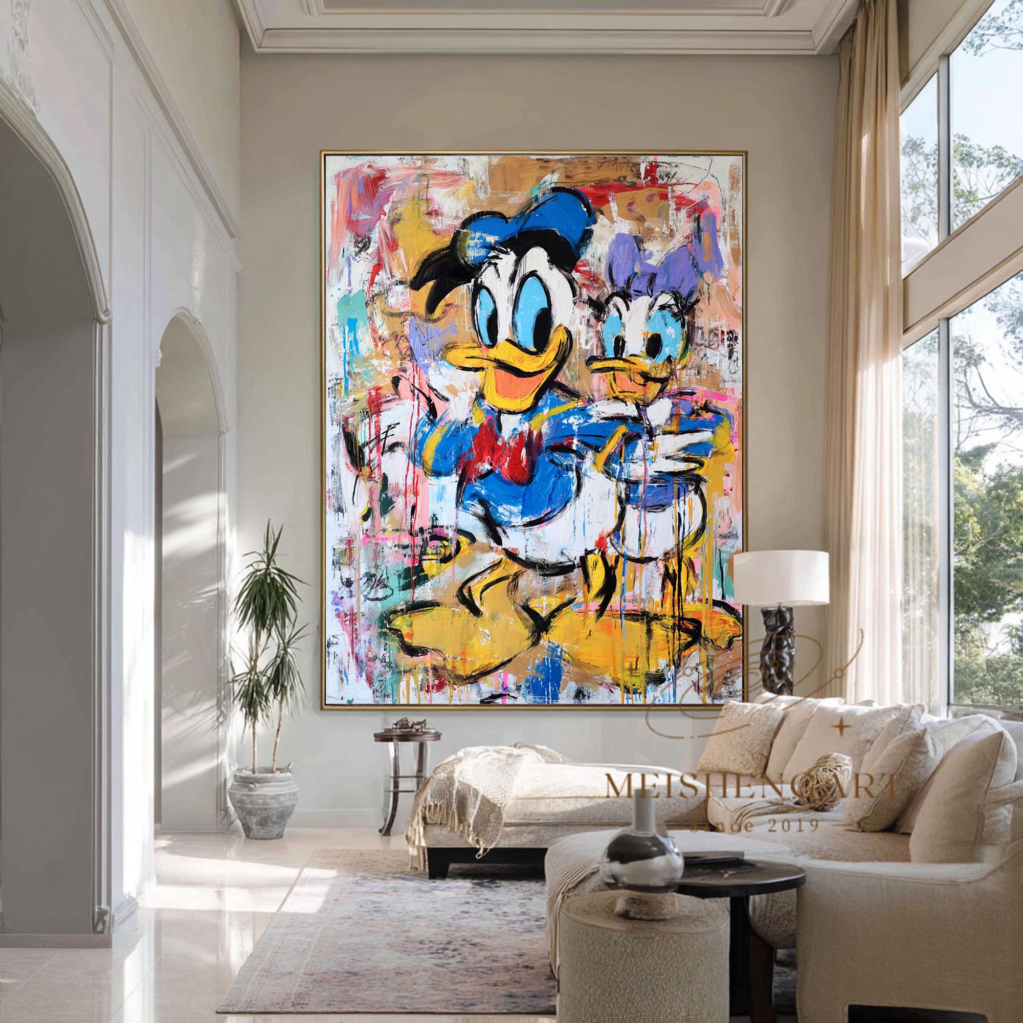 Large Cartoon Characters Graffiti Canvas Art Pop Art Colorful