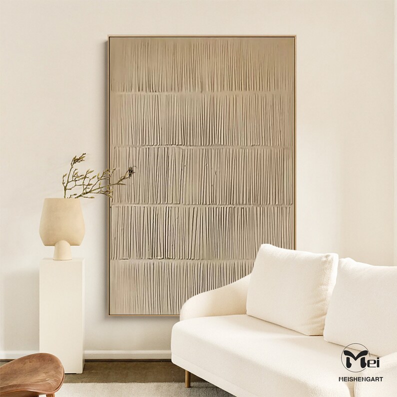 Wabisabi Abstract Wall Art 3D Texture Painting Line Painting Etsy UK