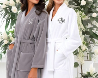 Personalized Robe, Cotton Bathrobe | Terry Cloth Robe Long Length Custom · Bridal Shower · Wedding Registry · Bridesmaid Favors