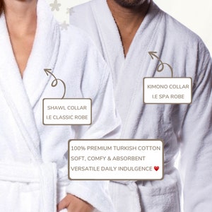 Couple Robes Personalized Robes Couples Gift 2 Robes Mr and Mrs Monogramed Personalized Matching Couples plush Robes Set of 2 image 10