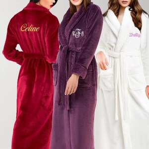 Multi Stars Plush Robe