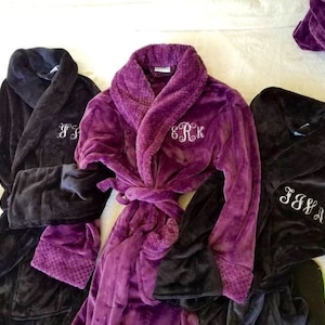 Robes for Mother of the Bride, Personalized Mother of the Groom Long Robes Wedding Gifts image 5