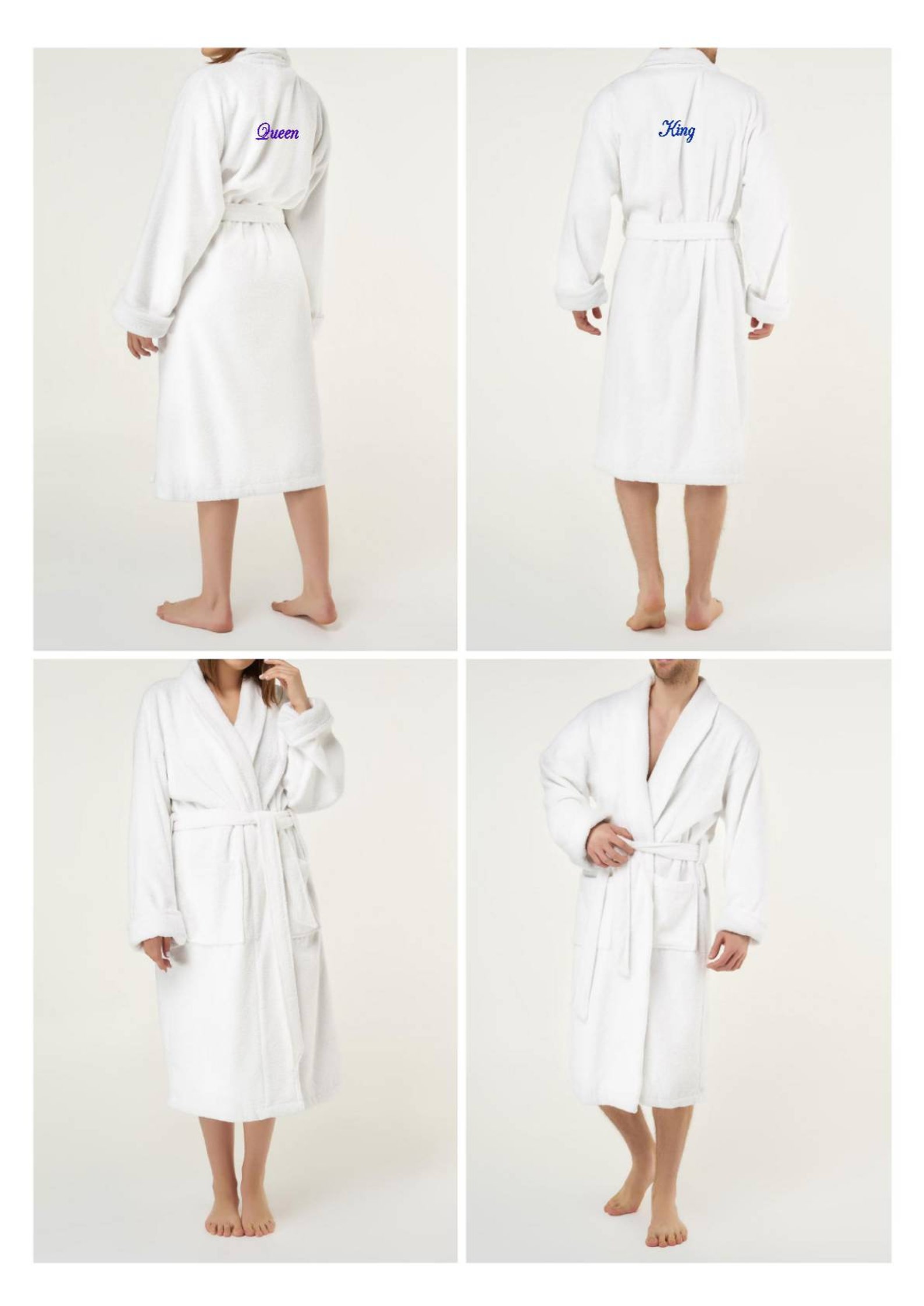 Matching Couples Robes Long Cotton Robes Mr and Mrs Robes Etsy