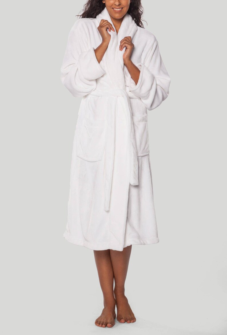 Monogrammed Plush Fleece BathRobe For Men personalized robes Etsy