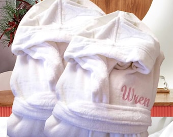 Bathrobe, Personalized Robe, Cotton Robe, Terry Cloth Embroidered Robe