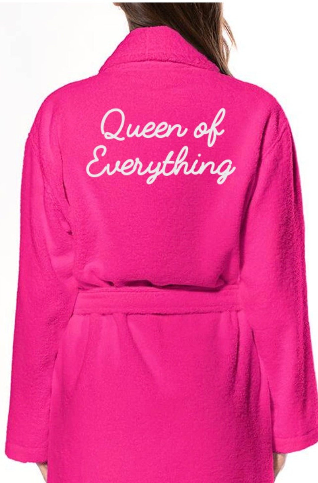 Pink Robe, Cotton Robe, Embroidered Robe, Bathrobe, Kimono Robes