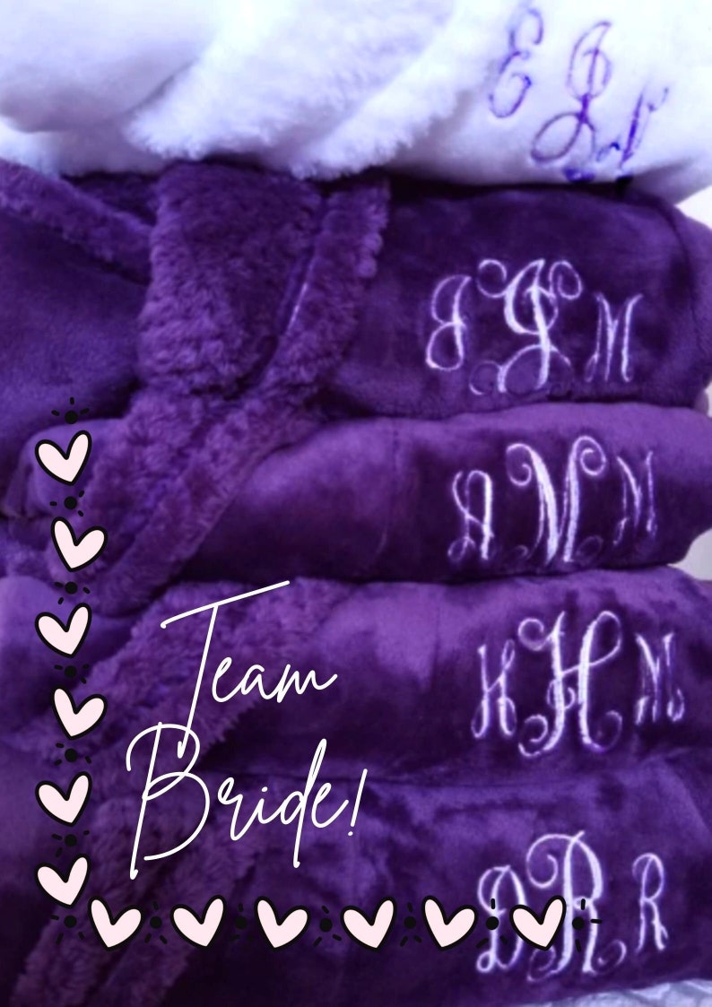 Robes for Mother of the Bride, Personalized Mother of the Groom Long Robes Wedding Gifts image 1