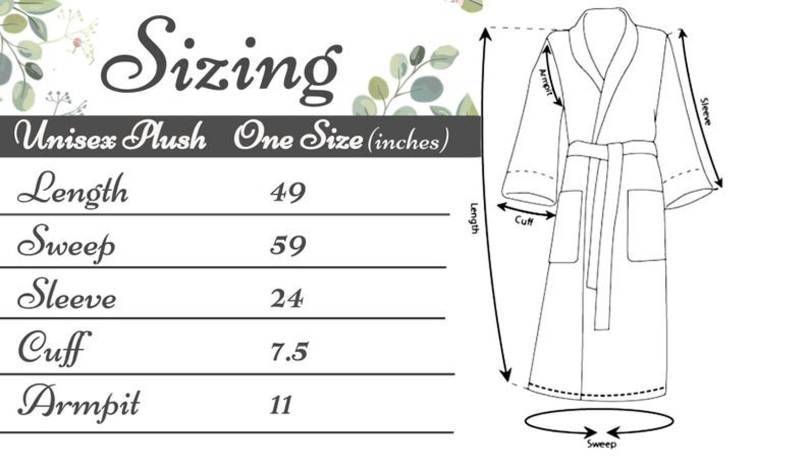 Custom Embroidered Cotton Robe Couples Robes Terry Kimono Etsy