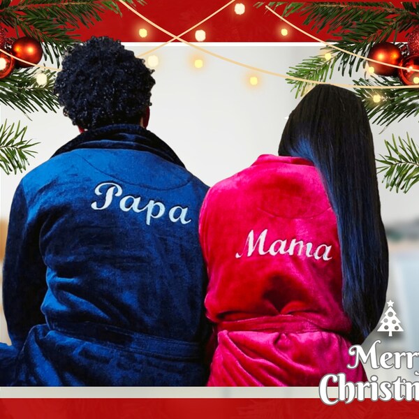 Personalized Plush Bathrobes for Couples Etsy