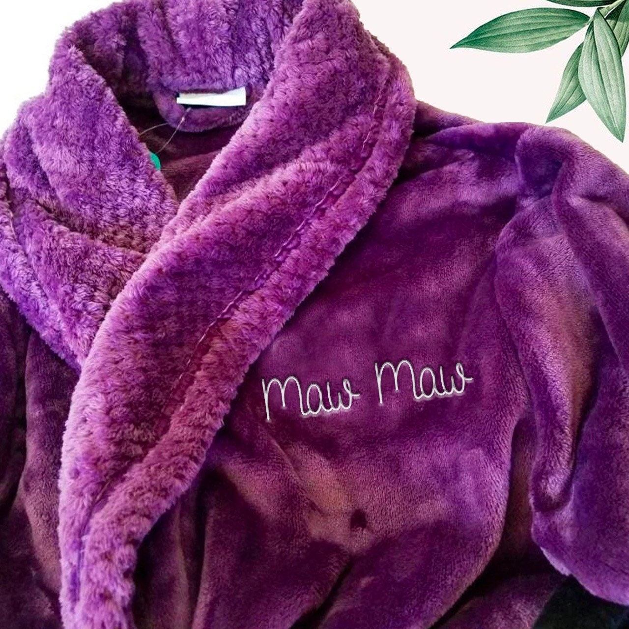 Robe Personalized With Custom Embroidery Customizable Cozy Etsy