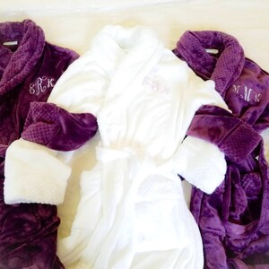 Robes for Mother of the Bride, Personalized Mother of the Groom Long Robes Wedding Gifts image 2