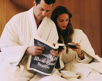 Cotton Robes, Couple Robes, Bathrobes, Custom Wedding Gifts