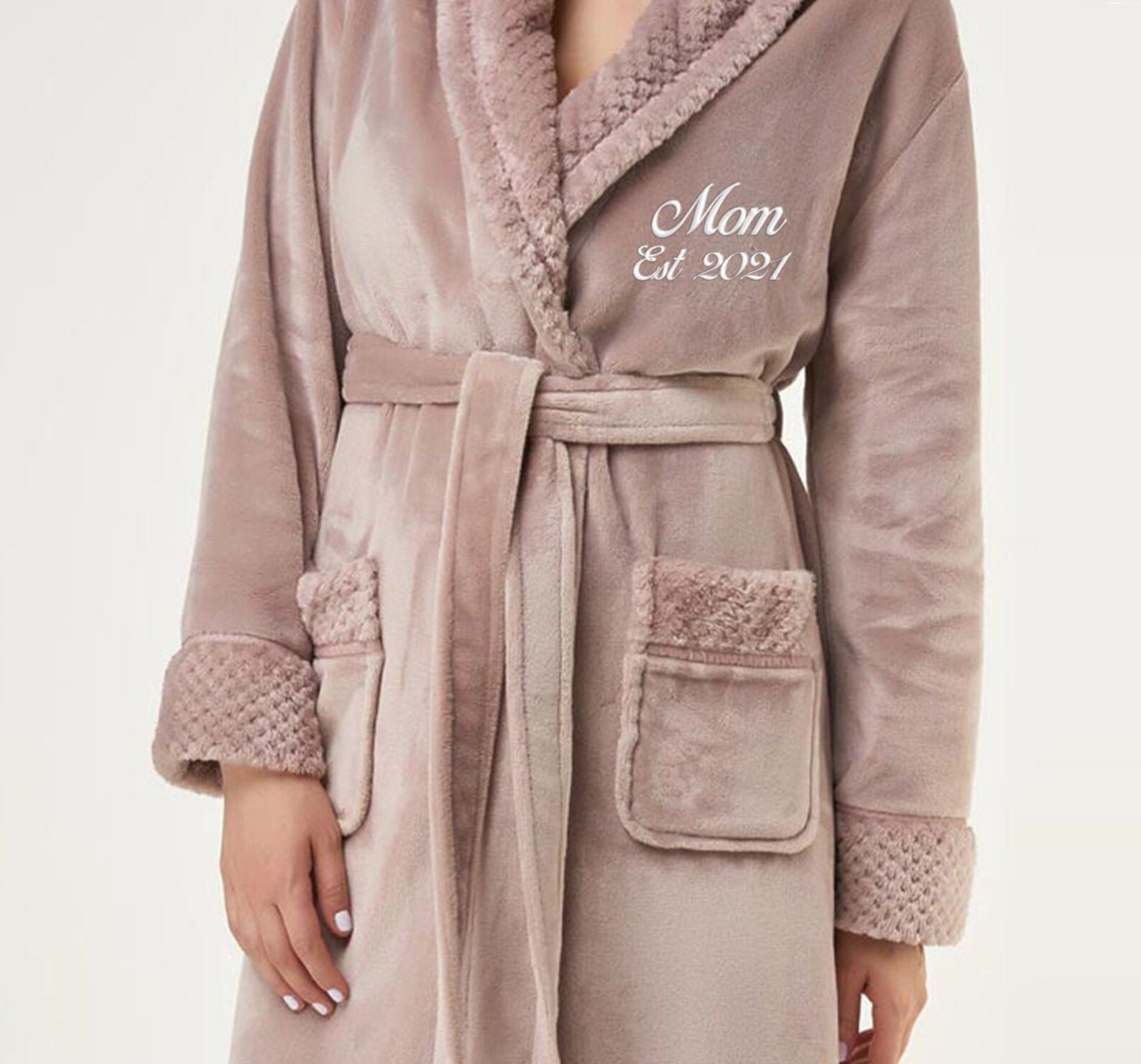 Plush Robes Personalized luxury Embroidered Custom Robe Etsy