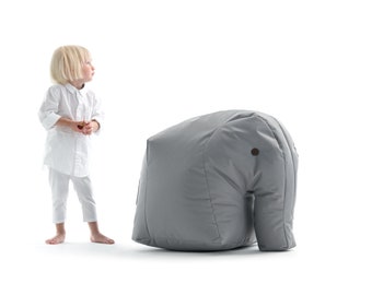 elephant baby bean bag