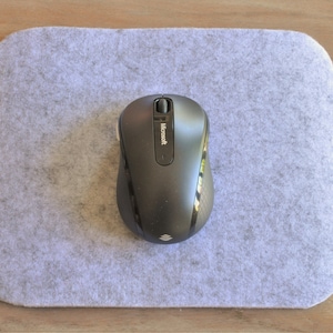 Premium Modern Felt Mousepad • Non-slip silicone bottom surface • Thick Felt • Protects your Table or Desk • 6 contemporary colors available