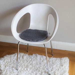 Faux Fur Seat Pad: Non-Slip Chair Cushion for Eames Chair