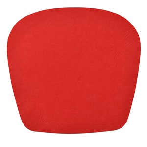Deep Red Felt Seat Cushion: Eames Chair Pad (14.25x13.5x0.2&quot;)