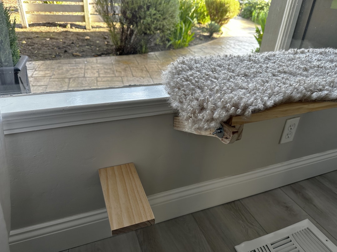 Cat Stairs, Cat Ladder for Wall or Fence, Mounted Climber Steps, Cat