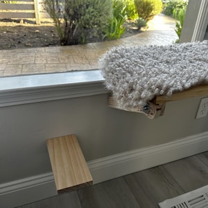 Katzentreppe, Katzenleiter für Wand oder Zaun, montierte Klettererstufen, Katzenkletterleiter, Haustierstufen, Stufe zur Katzenfensterstange