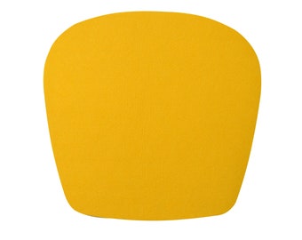 Eames Side Chair seat cushion, felt seat pad, felt chair cover, felt chair cushions, Canary Yellow, 100% polyester felt, chair cushion Eames