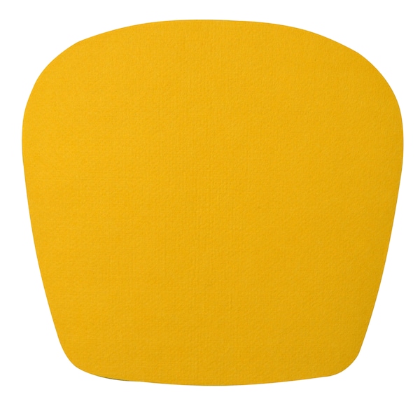 Coussin de siège Eames Side Chair, coussin de siège en feutre, housse de chaise en feutre, coussins de chaise en feutre, jaune canari, feutre 100% polyester, coussin de chaise Eames