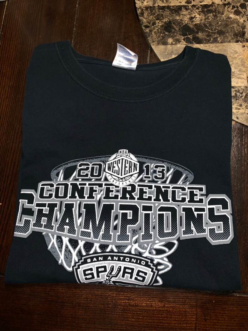spurs retro logo shirt