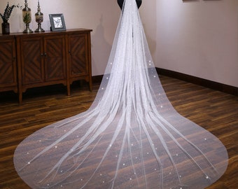 very long wedding veils