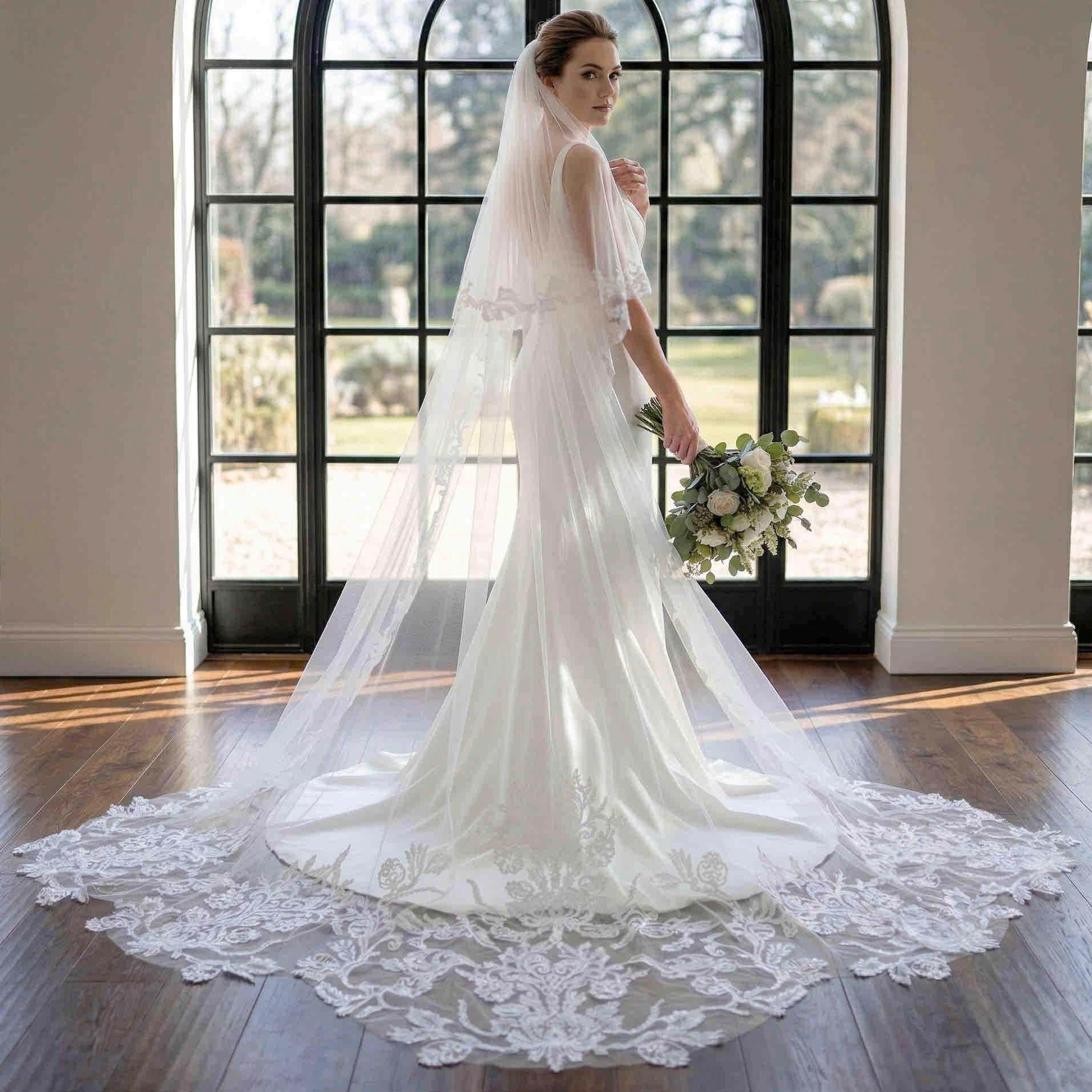 Scalloped Veil Two Tier - Etsy Australia