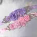 Pink Flower Bridal Belt floral wedding sash,flower bridal wedding accessories lace Bridal Belt,Bridal Sash,Wedding Sash,Wedding Belt SD04 