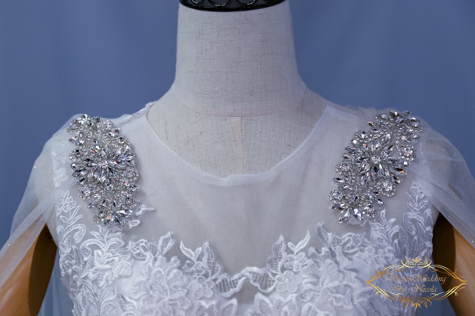 pearl wedding cape